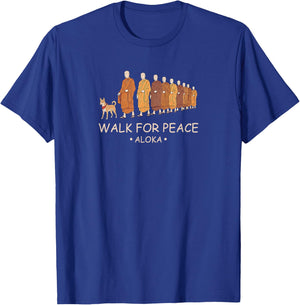 Walk for Peace Monks with Aloka Dog T-Shirt - T-Shirt | Royal