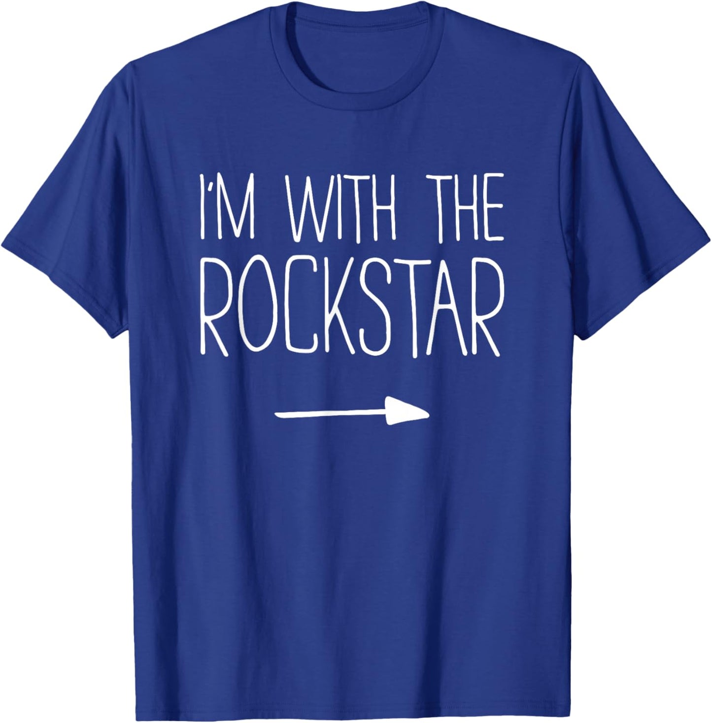 I'm With The Rockstar Shirt Adult Kids Men Women Costume T-Shirt - T-Shirt | Royal