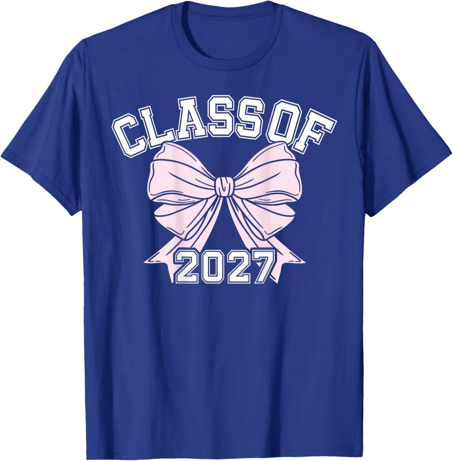 Class Of 2027 Coquette Bow Class Of T-Shirt - T-Shirt | Royal