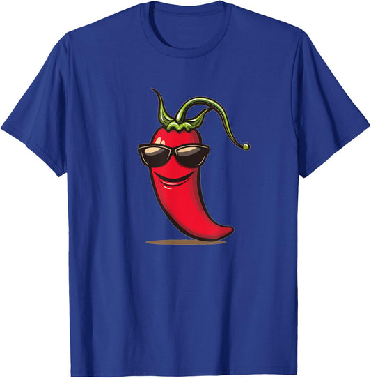 Nice Chili Costume with Sunglasses T-Shirt - T-Shirt | Royal