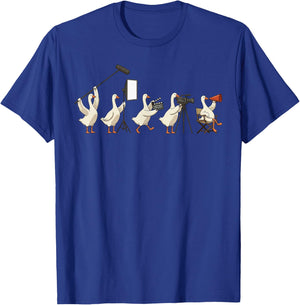 Goose Movie Crew Filmmaking Director Camera T-Shirt - T-Shirt | Royal