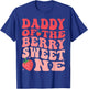 Daddy Of The Berry Sweet One 1st Birthday Strawberry T-Shirt - T-Shirt | Royal