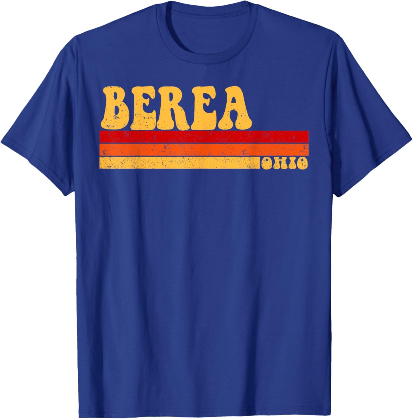BEREA Ohio City Vintage Roots Retro Design 70s 80s T-Shirt - T-Shirt | Royal
