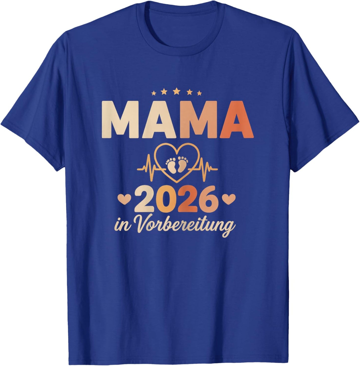 Mama 2026 Pregnancy Announcement Expectant Mother 2026 T-Shirt - T-Shirt | Royal