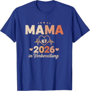 Mama 2026 Pregnancy Announcement Expectant Mother 2026 T-Shirt - T-Shirt | Royal