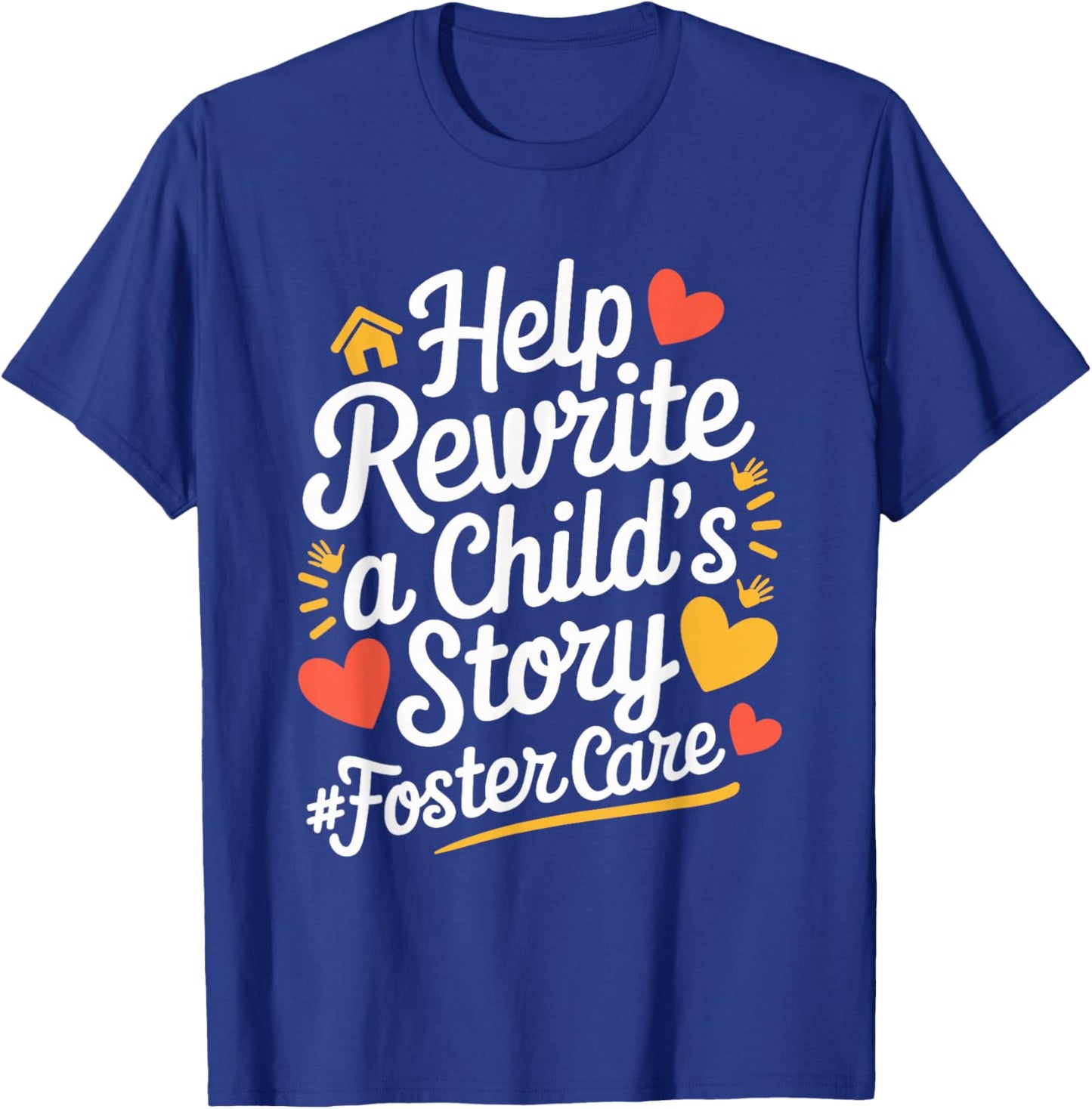 Foster Care Design For Foster Parents Foster Mom And Dad T-Shirt - T-Shirt | Royal