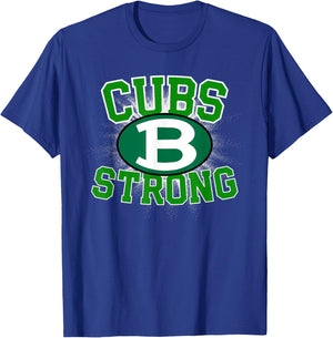 Brenham Cubs Logo Strong Flag HS T-Shirt - T-Shirt | Royal