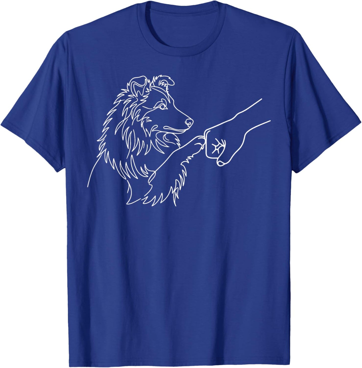 Berger des Shetland Check Sheltie T-Shirt - T-Shirt | Royal
