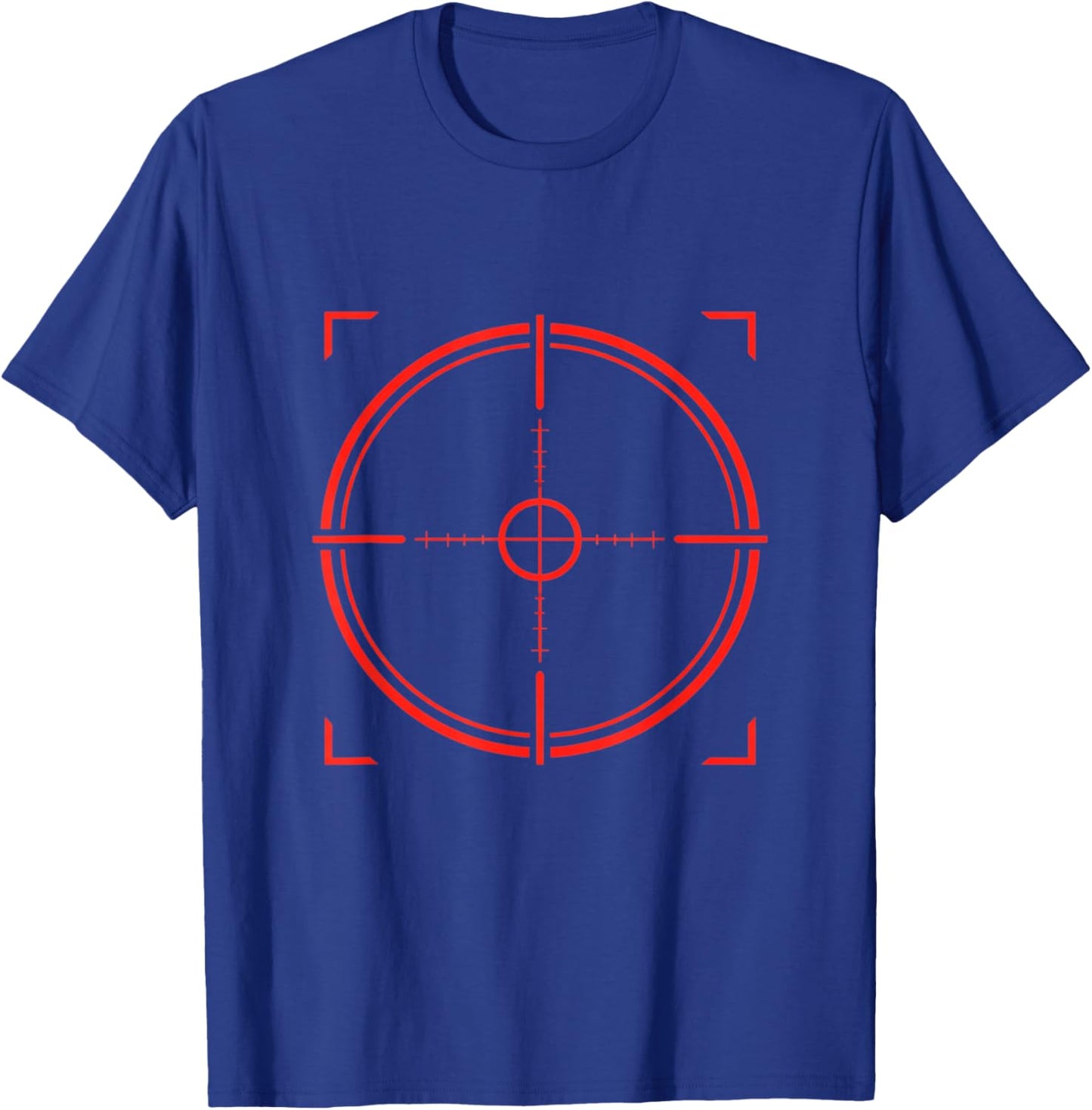 Red Tactical Target Crosshair T-Shirt - T-Shirt | Royal