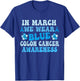 En mars, nous portons du bleu pour la sensibilisation au cancer du côlon Blue Groovy T-Shirt - T-Shirt | Royal