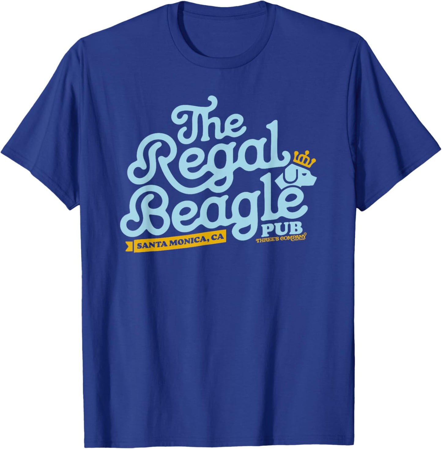 Officially Licensed Regal Beagle Pub Three's Company Logo T-Shirt - T-Shirt | Royal