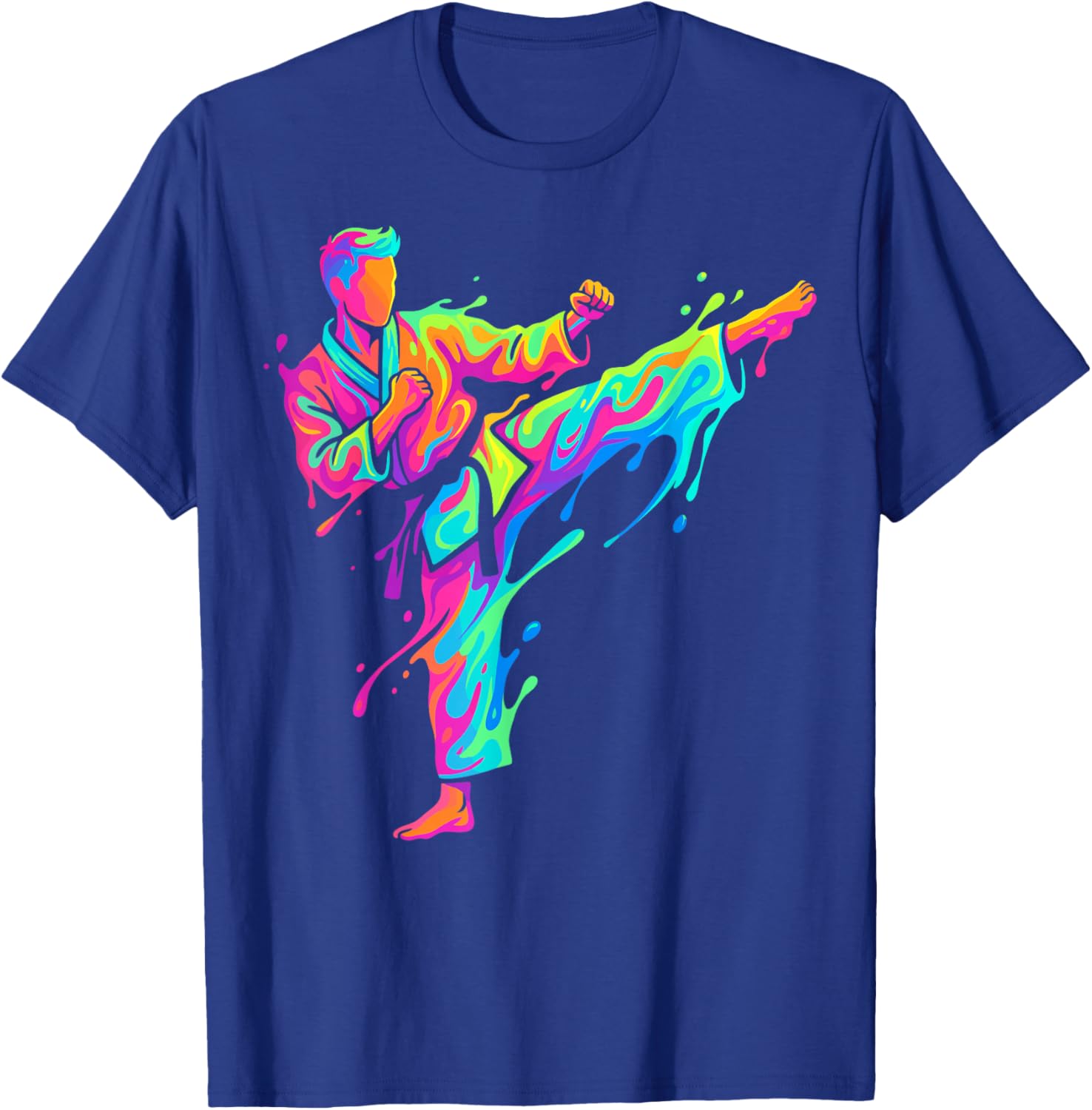 Karate Karate Player Children Boys T-Shirt - T-Shirt | Royal