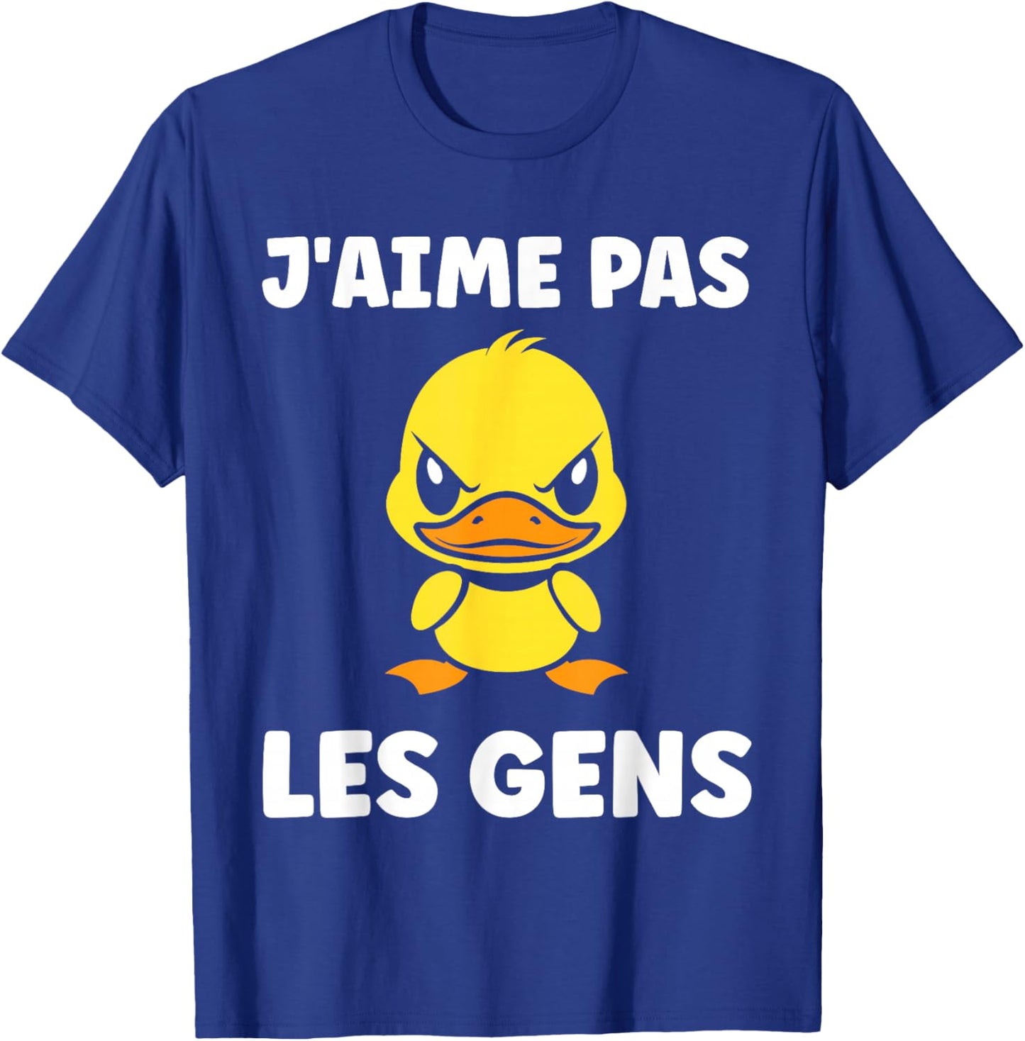 Funny Duck Cute Grunt Funny I Love Not People T-Shirt - T-Shirt | Royal