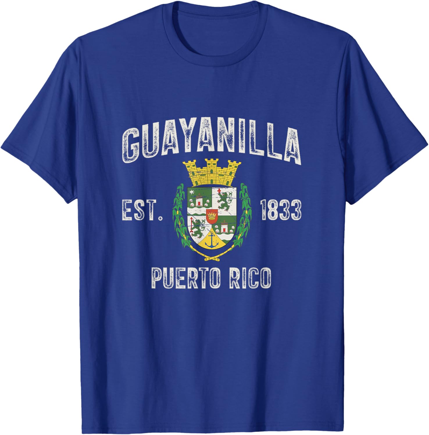 Guayanilla City In Puerto Rico Est 1833, Guayanilla Armorial T-Shirt - T-Shirt | Royal