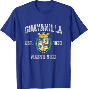 Guayanilla City In Puerto Rico Est 1833, Guayanilla Armorial T-Shirt - T-Shirt | Royal