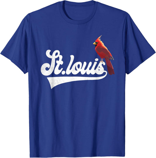 Vintage St.Louis Perchwing Graphic Throwback Styles T-Shirt - T-Shirt | Royal
