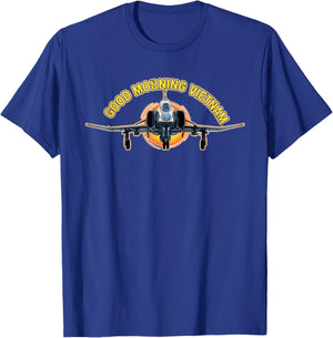 F-4 Phantom II Good Morning Vietnam Graphic T-Shirt - T-Shirt | Royal