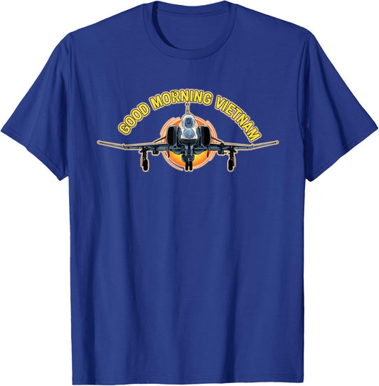 F-4 Phantom II Good Morning Vietnam Graphic T-Shirt - T-Shirt | Royal