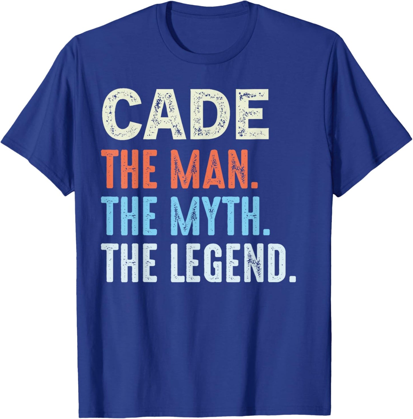 CADE The Legend Name Personalized Cute Idea Men Vintage CADE T-Shirt - T-Shirt | Royal