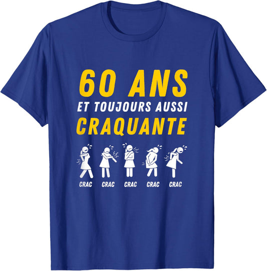Gift 60 Years Woman 1966 Funny Birthday Woman T-Shirt - T-Shirt | Royal