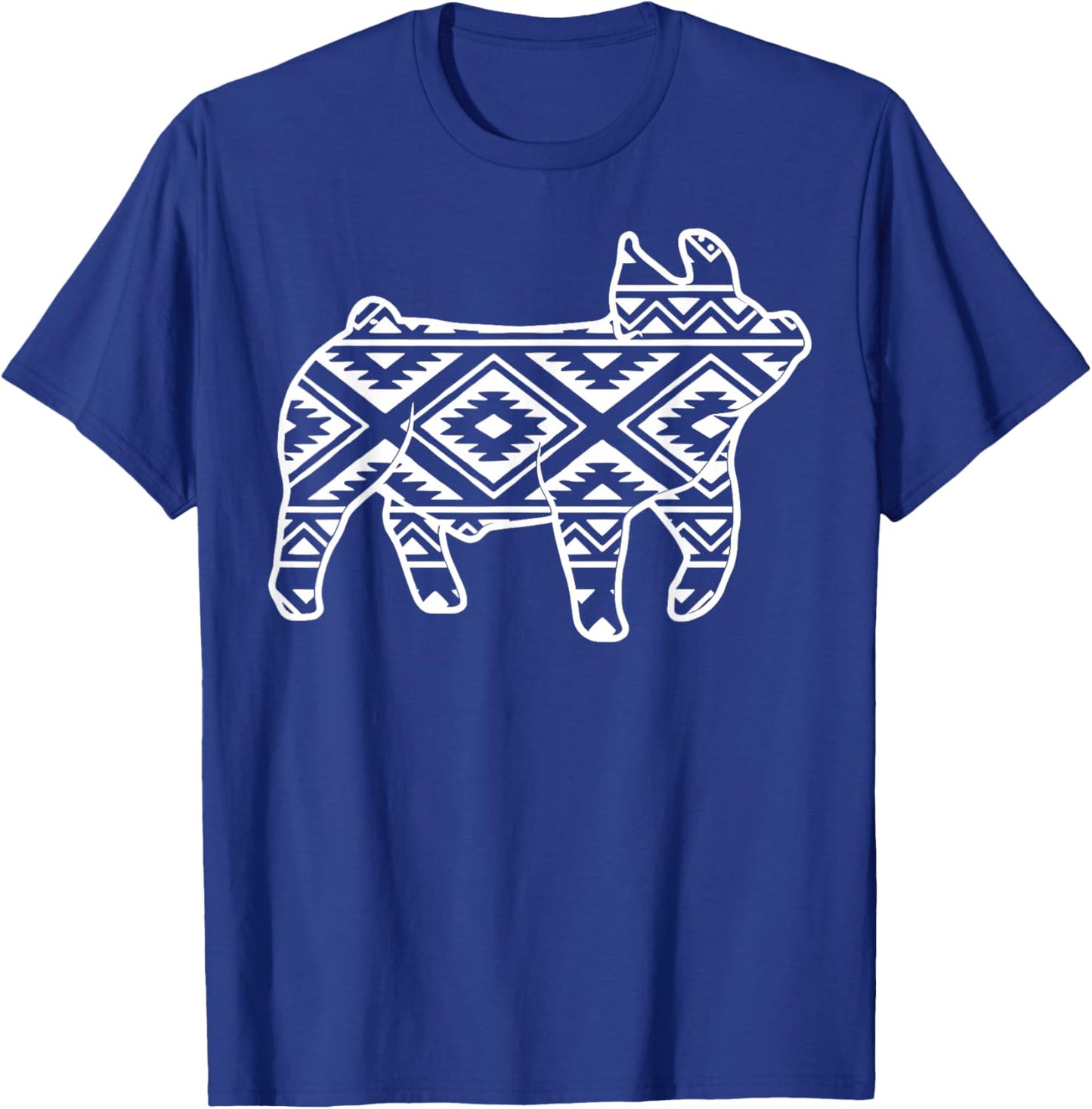 Aztec Show Pig Livestock Pig Breeder Stock Show Mom Pig T-Shirt - T-Shirt | Royal