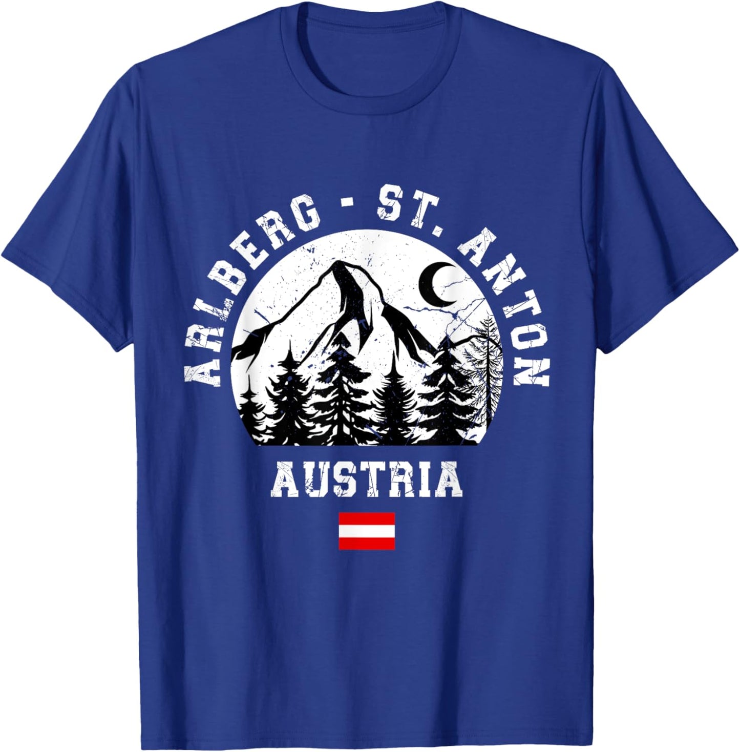Arlberg St. Anton Austria Alps Ski Resort Alpine Austrian T-Shirt - T-Shirt | Royal