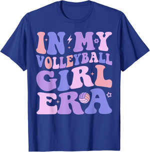In My Volleyball Girl Era Cute Volleyball Lover Coach Sports T-Shirt - T-Shirt | Royal