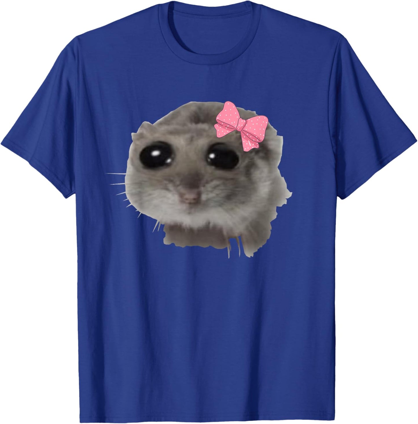Coquette Sad Hamster Meme Crying T-Shirt - T-Shirt | Royal
