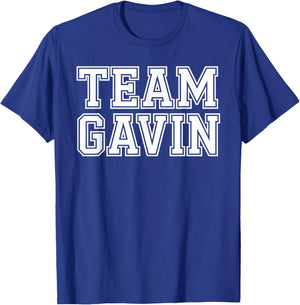 Team GAVIN Name Support GAVIN T-Shirt - T-Shirt | Royal