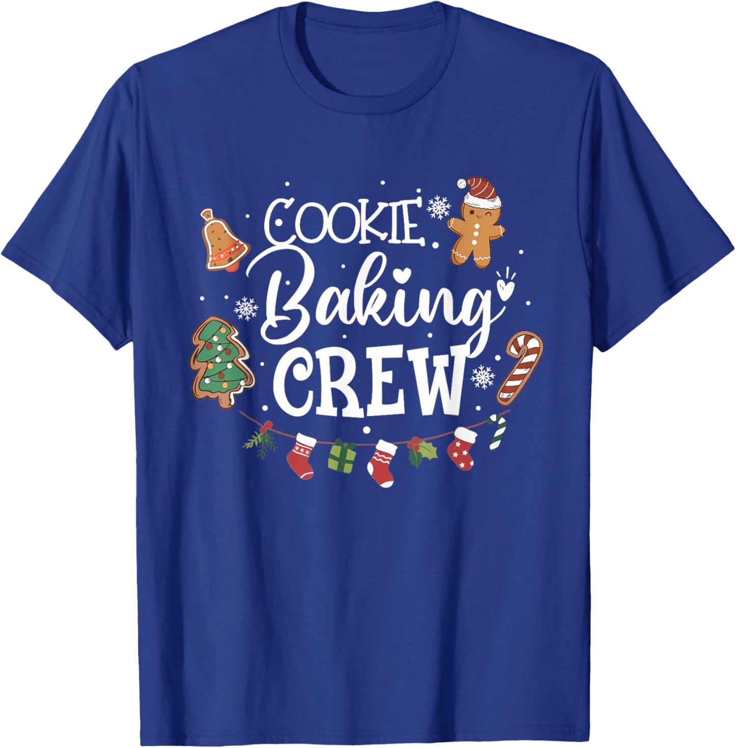 Christmas Cookie Baking Crew Family Baking Team Christmas T-Shirt - T-Shirt | Royal