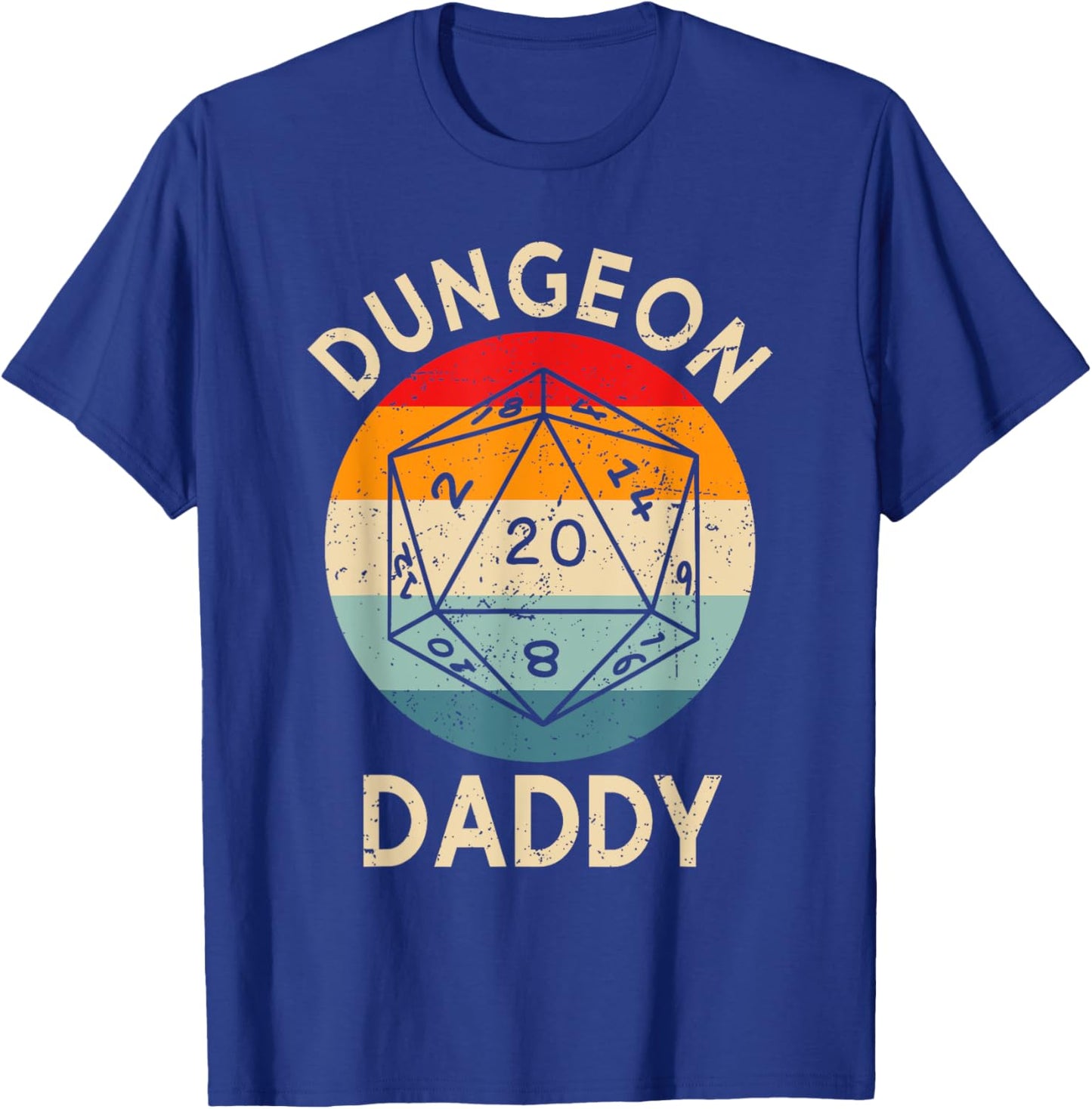 Retro Dungeon Daddy Fathers Day T-Shirt - T-Shirt | Royal
