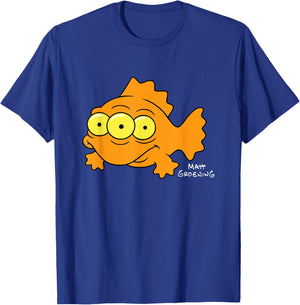 The Simpsons Blinky Three-Eyed Nuclear Fish Center Icon T-Shirt - T-Shirt | Royal