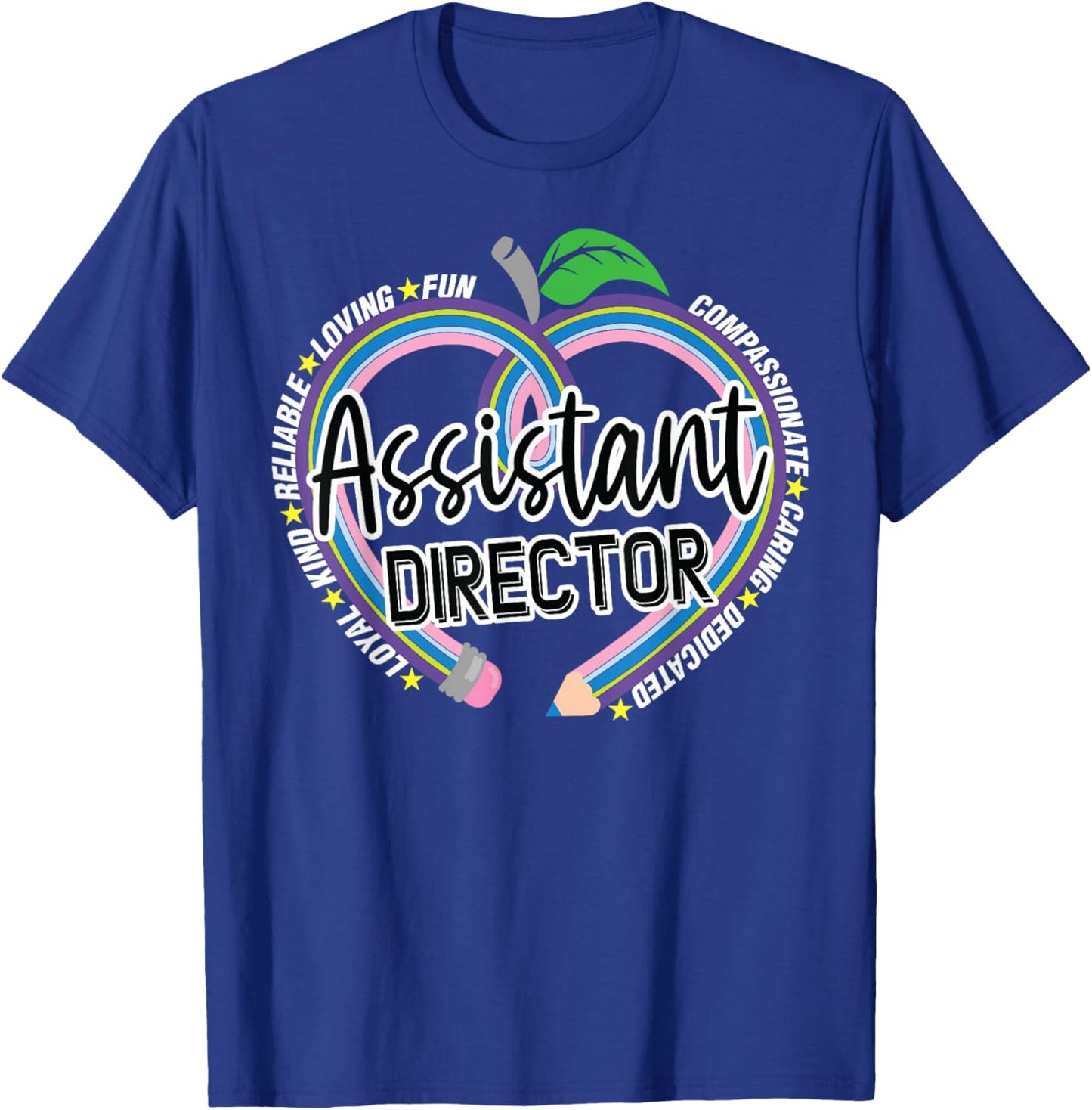 Wild About School Team of Educator Counselors Crew Assistant Director Childcare Back To Preschool Group Daycare T-Shirt - T-Shirt | Royal