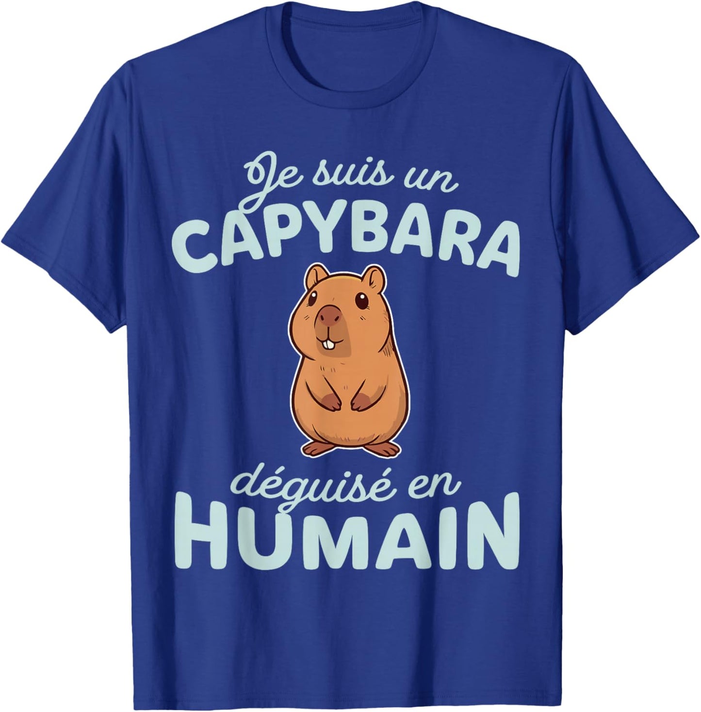 Humor Costume I'm A Capybara Disguised as Human T-Shirt - T-Shirt | Royal
