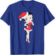 Betty Boop Christmas Pin Up T-Shirt - T-Shirt | Royal