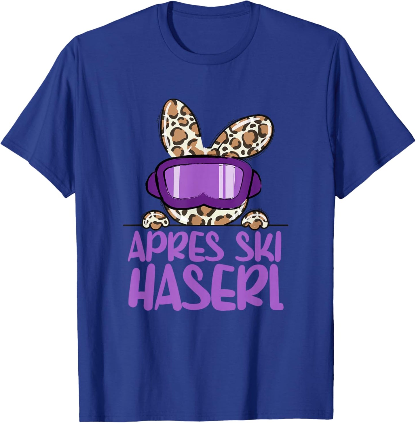 apreski Haserl, Skier Apresskiparty Leoprint T-Shirt - T-Shirt | Royal
