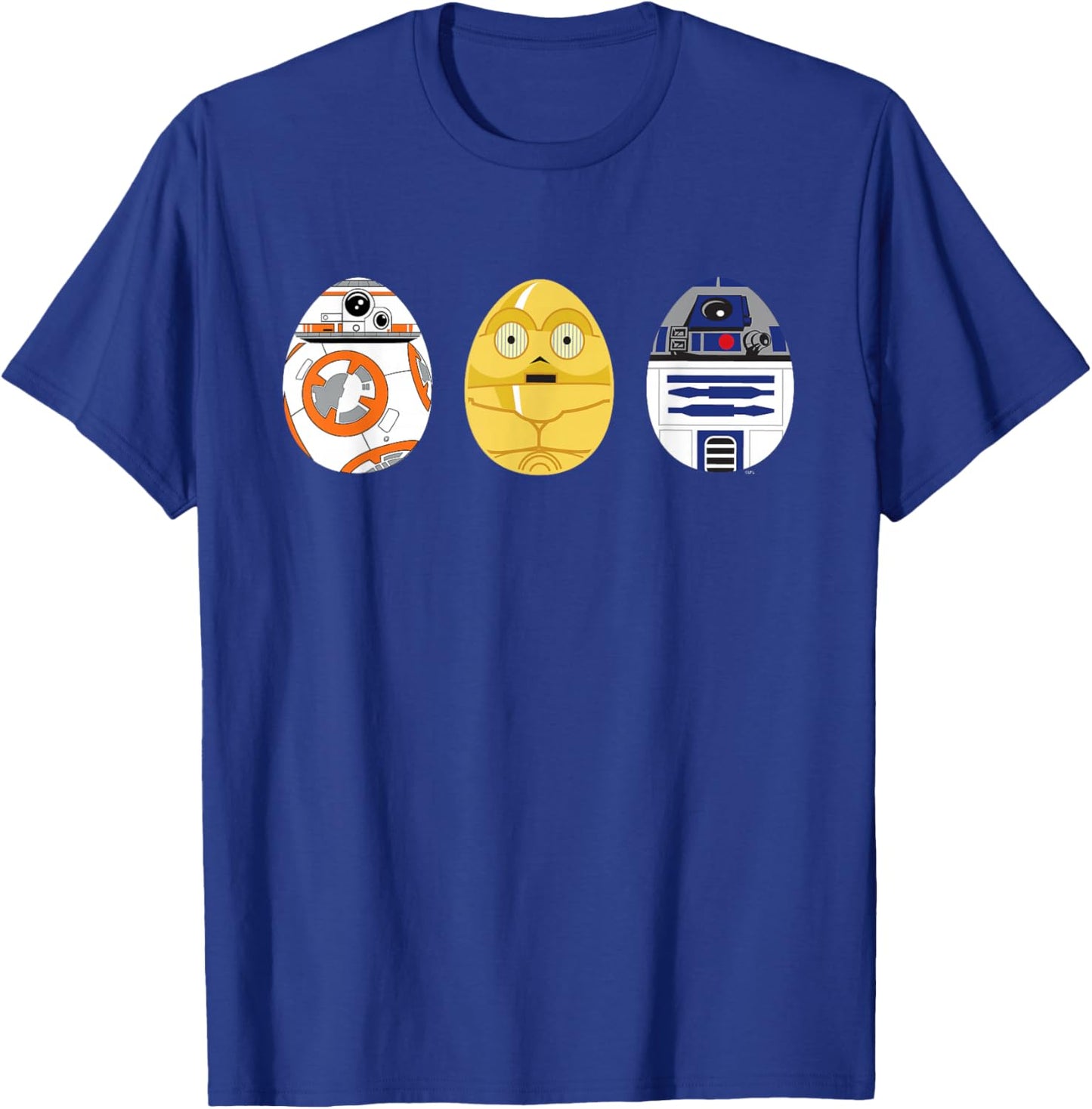 Star Wars R2-D2 C-3PO BB-8 Cute Easter Egg Droids T-Shirt - T-Shirt | Royal