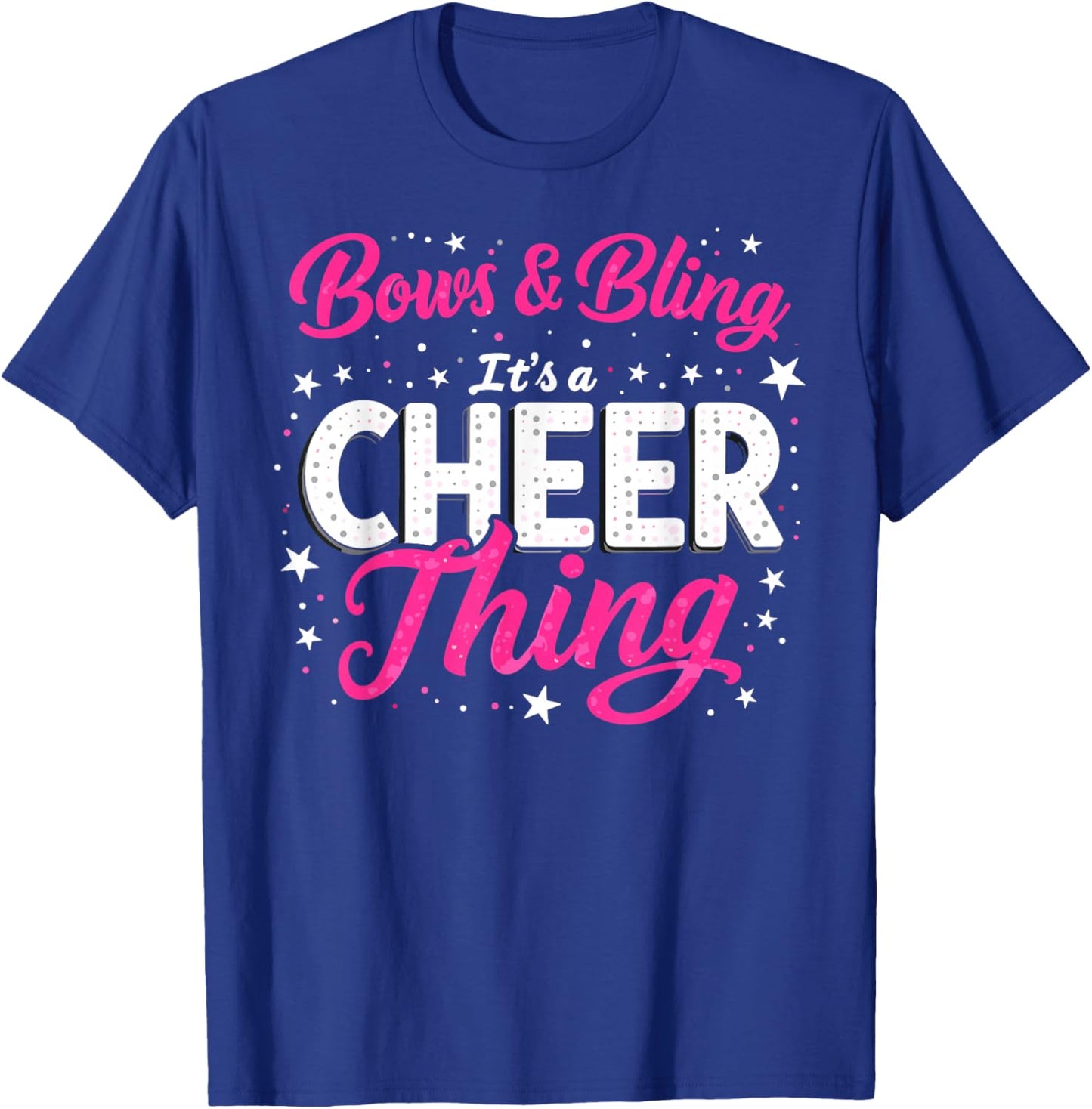 Bows & Bling It's a Cheer Thing Cheerleader Cheerleading T-Shirt - T-Shirt | Royal