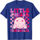 Little Miss Threenager 3rd Birthday Girl Outfit Retro Flower T-Shirt - T-Shirt | Royal