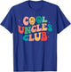 Retro Groovy Cool Uncles Club Smile Face Funny New Uncle Men T-Shirt - T-Shirt | Royal