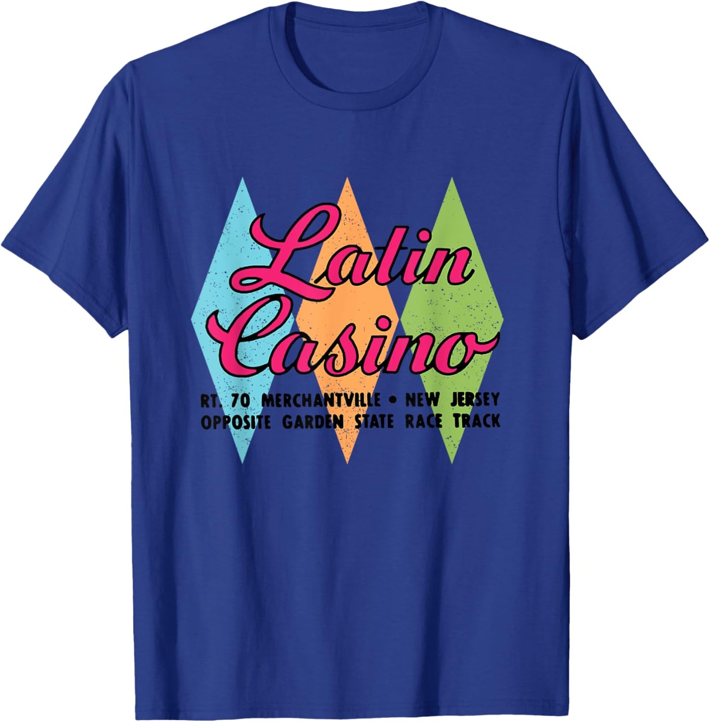 Latin Casino Cherry Hill, New Jersey Vintage T-Shirt - T-Shirt | Royal