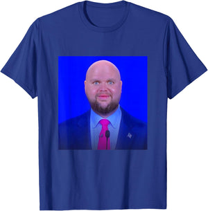 Funny JD Vance Bald Head Vice President Face Meme T-Shirt - T-Shirt | Royal