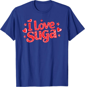I Love SUGA | First Name Nickname SUGA T-Shirt - T-Shirt | Royal