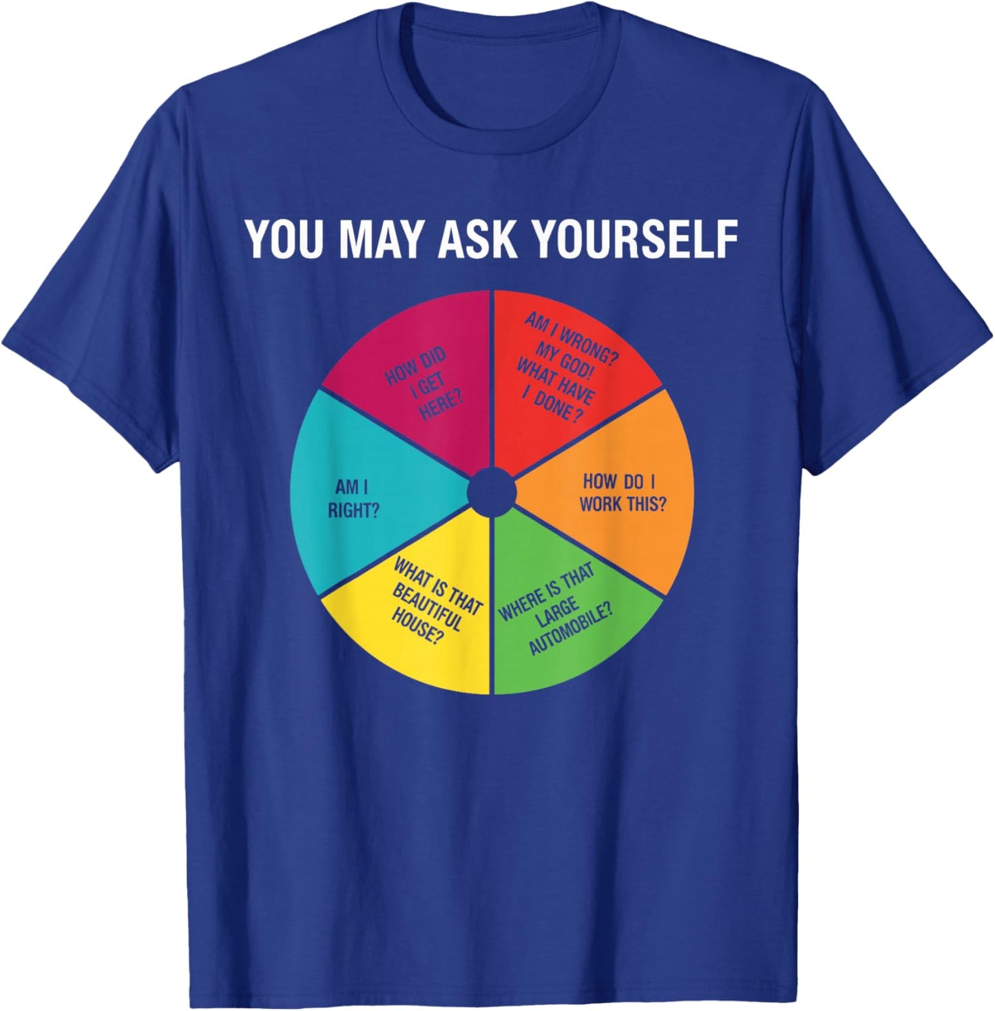 Cool 90s Shirt , Retro You May Ask Yourself T-Shirt - T-Shirt | Royal