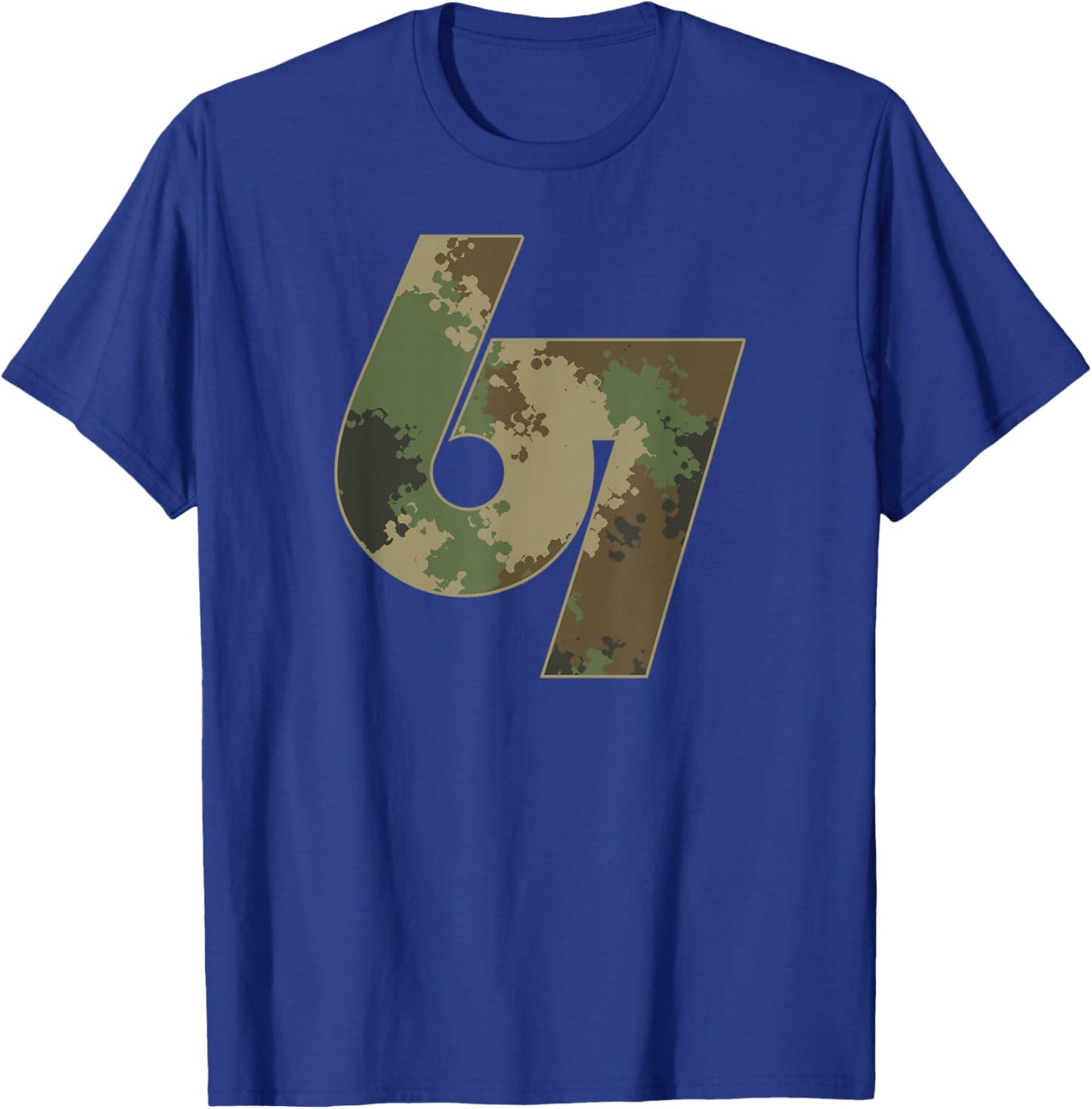 Vintage 67 Meme Camo Logo Namaste Funny Halloween T-Shirt - T-Shirt | Royal