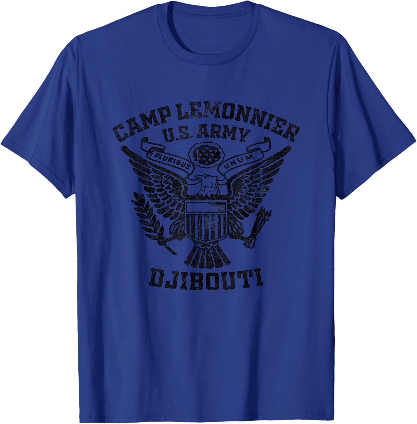 Camp Lemonnier Djibouti Military Base Veteran Vintage Gifts T-Shirt - T-Shirt | Royal
