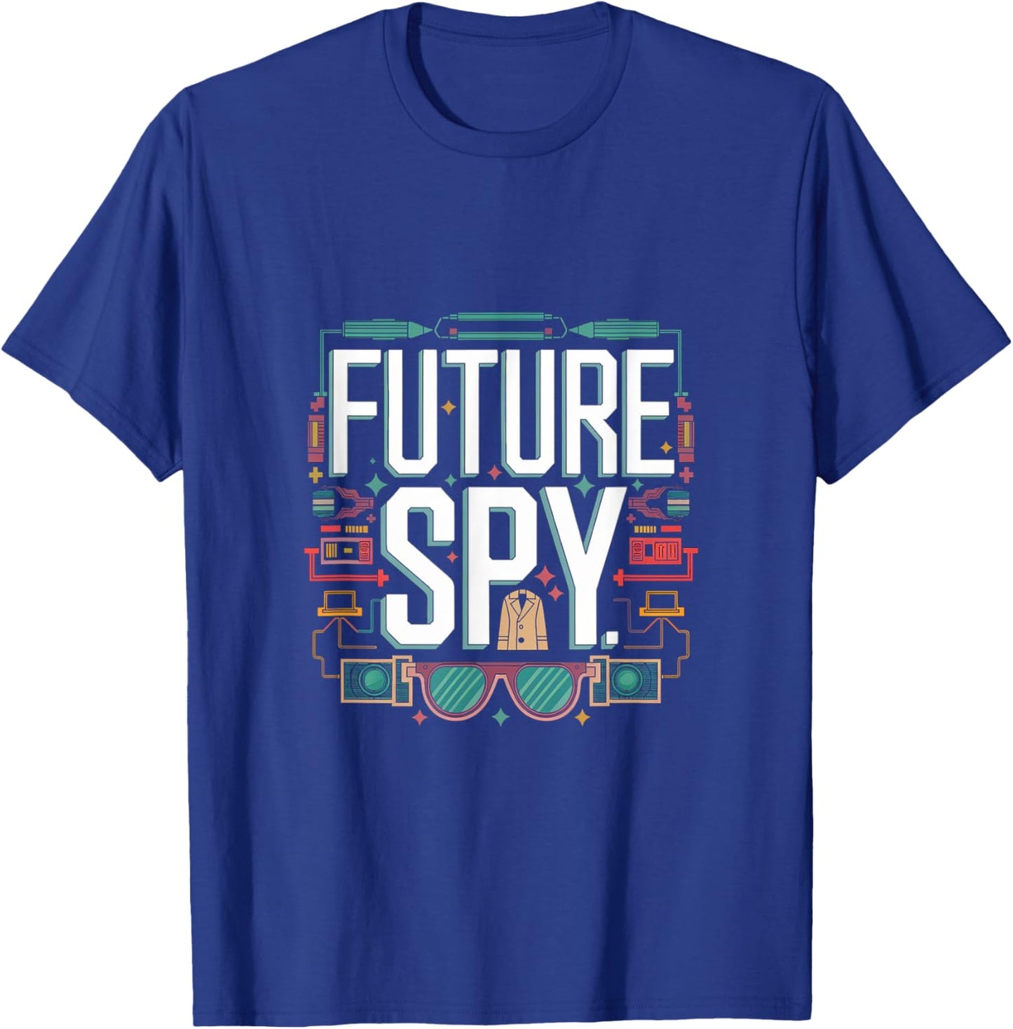 Future Spy Toddler Kids School Sarcastic Joke Gag Women Men T-Shirt - T-Shirt | Royal