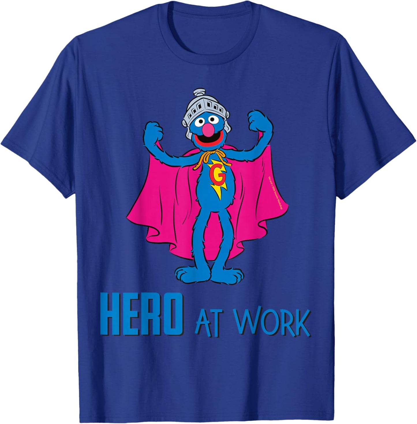 Sesamstraße - Grobi Held Am Werk T-Shirt - T-Shirt | Royal