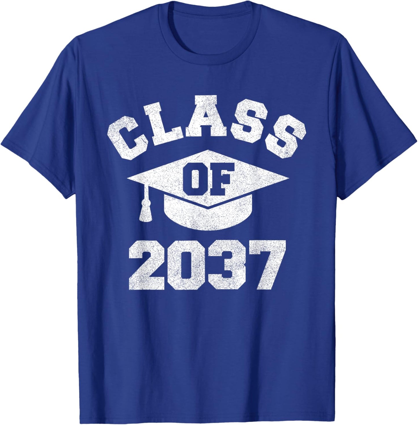 Class Of 2037 Grow With Me Shirt, Class Of 2037 Graduation T-Shirt - T-Shirt | Royal