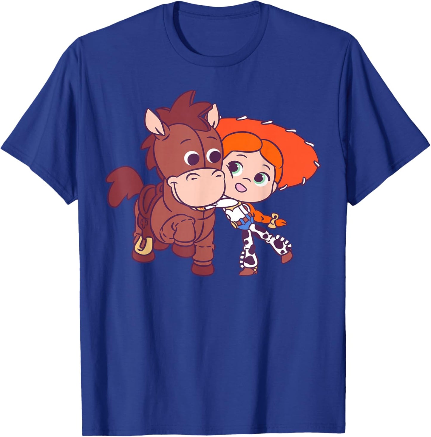 Disney Pixar Toy Story Cute Jessie and Bullseye Chibi Style T-Shirt - T-Shirt | Royal